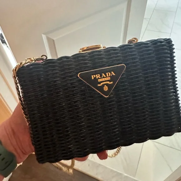 Prada Midollino Chain Clutch - Picture 2 of 6